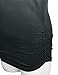 Lock and Love WT989 Womens 3/4 Sleeve Ombre Dolman Top XXXL BLACK