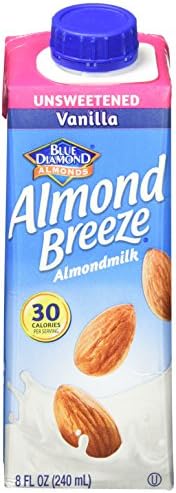 Blue Diamond Non Dairy Almond Milk, Vanilla Unsweetened, 8 oz