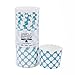 Simply Baked Large 5 Ounce Disposable Paper Baking, Party, Treat, Candy, Cupcake, Muffin and Snack Cups, 20-Pack, Turquoise with White Dot