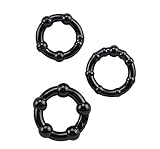 ZIOOER Waterproof Silicone Delay Control Cockrings Penis Ring Cock-ring 3Pcs Set