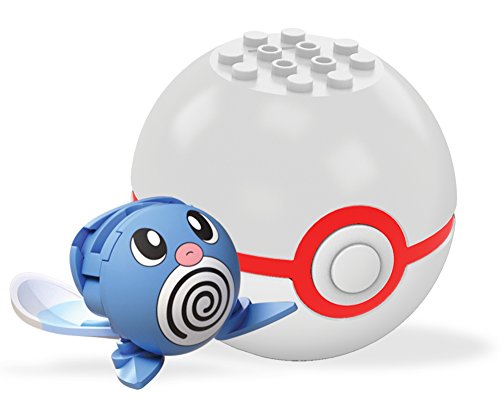 Mega Construx Pokemon Poke Ball Poliwag Building Construction Figures