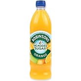 Robinson's Orange Fruit Drink, No Added Sugar, 1 Liter Plastic Bottles (Pack of 12)
