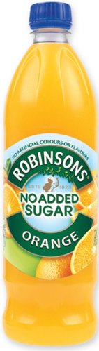 Robinson s Orange Fruit Drink, No Added Sugar, 1-Liter Plastic Bottle (Pack of 6)