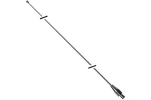 TORYO Hustler IC-56 Stainless Steel 102" (8.5 feet) CB Band Antenna Whip, 27 MHz Frequency, Resists Bending and Kinking, Stainless Steel 17-7ph Whip, Dissipation Ball Tip Reduces Unwanted Static