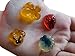 Lunchboxly Flower Butterfly Bee Ladybug Shaped Gummy Bear Mold Gummies Snacks Yogurt Popsicle Bite Mold 2 Pack