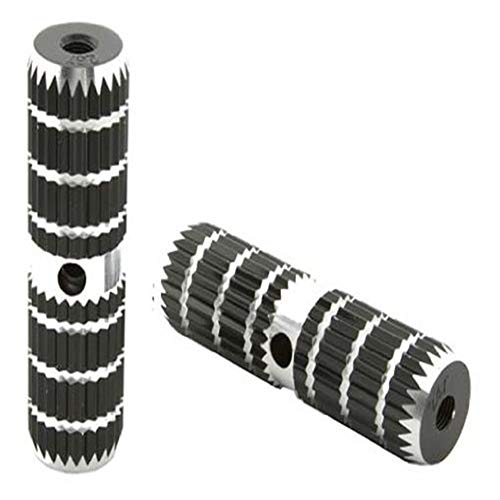 Aochol Axle Foot Pegs, 2 PCS 220lb Capacity Aluminum Alloy Bicycle Foot Stunt Pegs, for Kids Adult BMX Mountain Bike Bicycle Cycling(Black) - Thumbnail 4