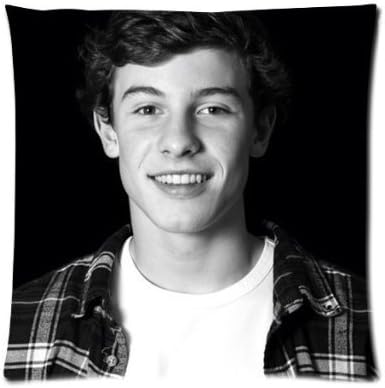 Comfort Home Style Shawn Mendes Canadian Creative Popular Singer Pattern Design Custom Home Sofa Soft Square Zippered Pillow Case Cover Two Sides 18x18 Inch