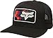 Fox Men's Foam Trucker Curved Bill Snapback Hat, Black1, OS