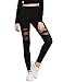 SweatyRocks Women's Long Mesh Sports Workout Tights Gym Yoga Leggings