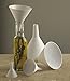 Fox Run All Purpose Plastic Funnel, Set of 5, White, Mini, Small, Medium, Large