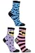 SockShop Women's 3 Pair Batman Striped, Spotty and All Over Motif Cotton Socks
