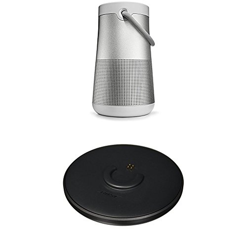 Bose SoundLink Revolve+ Portable & Long-Lasting Bluetooth 360 Speaker, Lux Gray + Charging Cradle