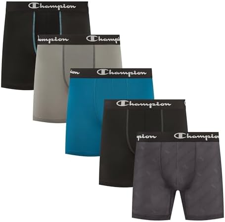 Champion Men's Everyday Active Lightweight Stretch Boxer Briefs
