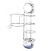 Ecoart Hair Dryer and Straightener Holder with Hooks, Suction Cups or Screws for Wall Mount, Stainless Steel