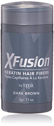 XFusion Travel Size (3g) Keratin Hair Fibers, Dark Brown