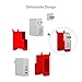 MOMAX USB C Quick Charger, Ultra Fast 3 Port 27W USB Wall Charger with 5V 3A Type-C Port and AutoMax Technology for Galaxy S8 S8+ / Edge / Plus, LG, Nexus, HTC and More (Red)