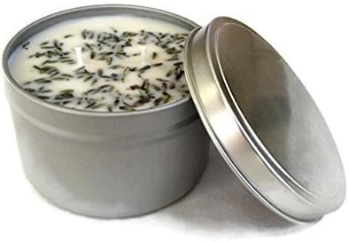 Ylang and Lavender Spa Soy Candle Handmade 8 oz (Set of 1, Yellow)