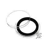 (15) Air-Tite 30mm Black Ring Coin Holder Capsules for US Franklin Kennedy Seated Barber Walking Liberty Half Dollars