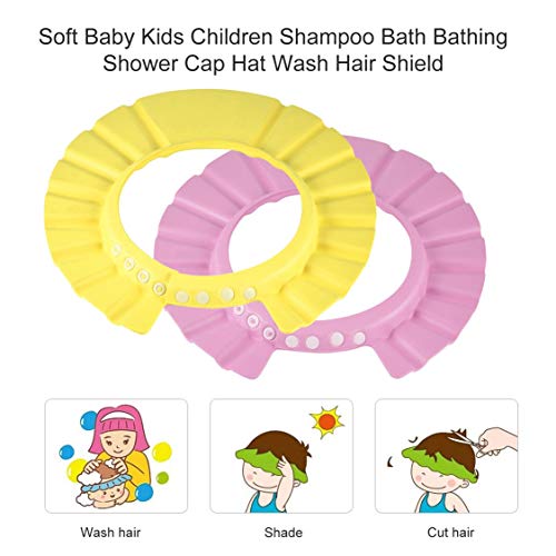 Adjustable Baby Hat Toddler Kids Shampoo Bath Bathing Shower Cap Wash Hair Shield Direct Visor Caps for Children Baby Care