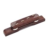 ULKEME Durable Rosewood Guitar Bridge Mandolin Bridge Fr Hofner Guitar Bass Adjustable