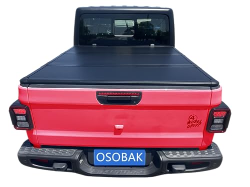 Photo 1 of OSOBAK 6'9" Hard Tri-Fold Tonneau Cover for 2020 2021 2022 2023 2024 2025 Chevrolet Silverado GMC Sierra 2500HD 3500HD Pickup Truck Bed Cover
