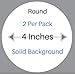 Robbins Aria Screen Door Sticker Decals – 4 Inches - 2 PER Pack