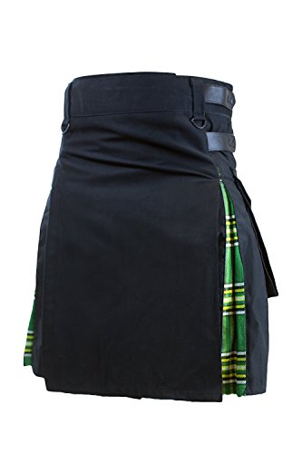 Verillas Mens Belfast Hybrid V Kilt W Tartan Pleats 34
