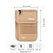 Defway Travel Wallet RFID Blocking Hidden Money Pouch & Neck Passport Holder