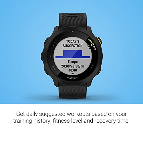 Garmin 0100256200 Forerunner 55, GPS Running Watch with Daily