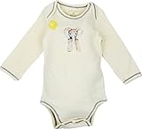 100% Organic Cotton Long Sleeve Unisex Baby Onesie w/ Plant Dye Imprints
