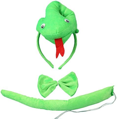 Yaslnn Cute Headbands Plush Headwear Party Accessories Halloween Costume-Snake