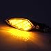 Rupse 4 x 16 LED Motorcycle Motorbike Turn Signals Indicators Waterproof Blinker Light Amber Yellow