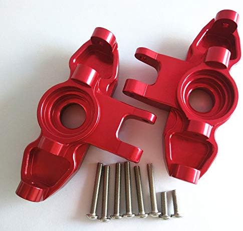 2PCS CNC Aluminum Axle Carriers Front C-Hubs For UDR Traxxass Unlimited Desert Racer 8552 Red