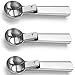HQY 3 Pack Easy Trigger Stainless Steel Ice Cream Scoop, Cookie Dough and Water Melon Scoops