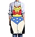 Starixx Funny Kitchen Apron, Cooking and Grilling with Superman, Batman, Wonder Woman or Captain America