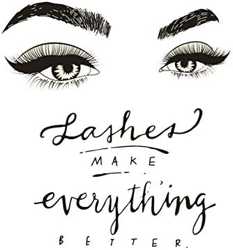 CDKJ Eyelashes make everything better. Vinyl applications on the wall. Creative wall stickers; Removable wallpaper. Bedroom, living room, kids room.