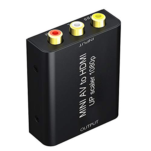 image for 1st Choice RCA to HDMI, GANA 1080P Mini RCA Composite CVBS AV to HDMI 