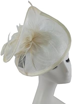 Big Round Bow Eye Catching Sinamay Fascinator Headband Hats Racing Derby Hat