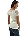 PattyBoutik Women Scalloped Lace Inset V Neck Top