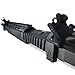 Tacticon Armament Flip Up Iron Sights | Rapid Transition Backup Front and Rear Iron Sight | Fits Picatinny Rail and Weaver Rail | Adjustment Tool Included
