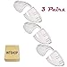 3 Pairs Safety Glasses Side Shields,Slip-On Side Shields for Safety Glasses,Slip-On Clear Side Shield for Added Protection on Safety Glasses (Clear)