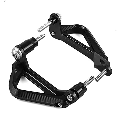 Universal Motorcycle Frame Sliders - Anti Crash Protectors, Aluminum Alloy, Black (Fits Many Bikes)