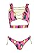 SFHFY One Shoulder Swimsuits for Women Ruffle Swimsuits Striped One Piece Swimsuit Monokinis Bathing Suits