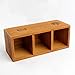 Coideal Remote Control Holder Wood - Vintage Old Wooden Desktop Storage Organizer for Office Desk End Table (24 x 10 x 10 cm)