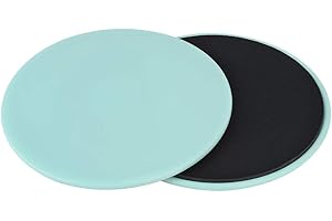 Sliding Disc, Gliding Exercise Trainer, Core Slider, Full Body Workout, for Carpet & Floors, 2PCS, Light Green & Green, for H