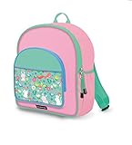 Crocodile Creek Eco Kids Girls Backyard Friends School Backpack, Pink, 14