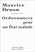 Ordonnances pour un Etat malade (FALL.LITT. 1AN) (French Edition) by 