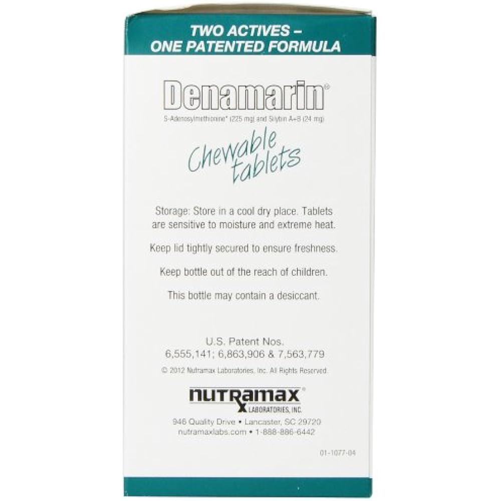 Denamarin Liver Support Supplements For Dogs Of Sizes, Chewable 75 Ct