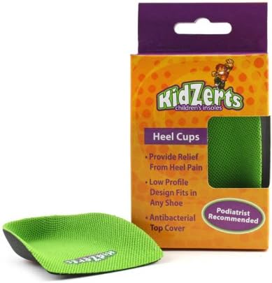 Kidzerts Heel Cup - Insoles (Little Kid/Big Kid),Green,3.5 M US Big Kid