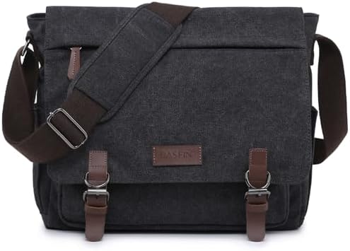 Amazon.com: SCRUFFY DOG Canvas Messenger Bag with Adjustable Strap